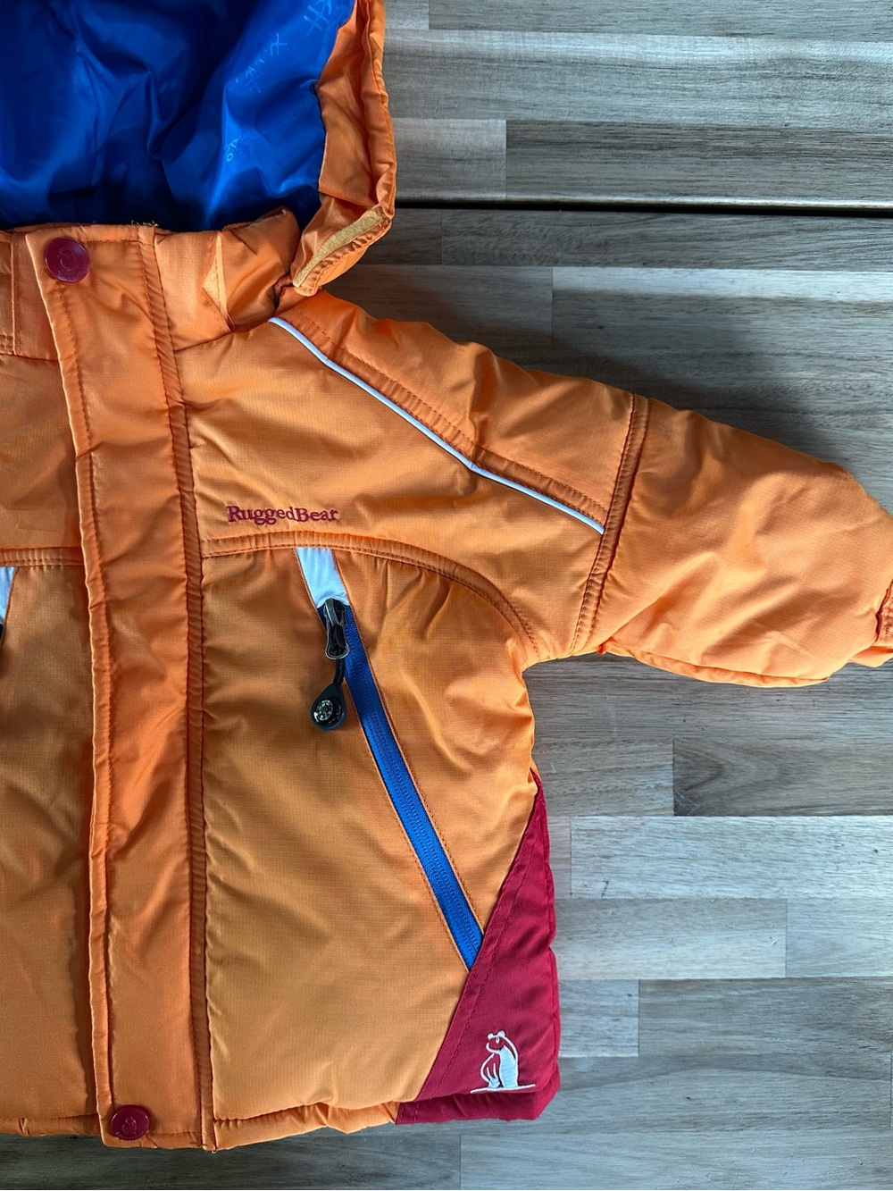 Orange Puffer Jacket for Kids